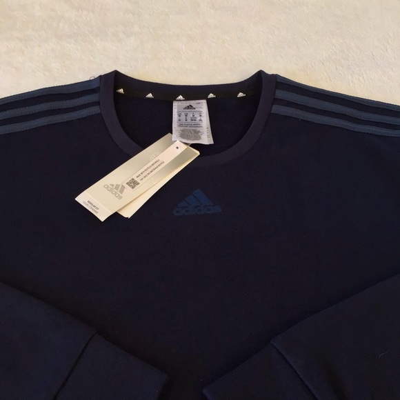 adidas Originals Navy Crewneck Sweater - Picture 4 of 4